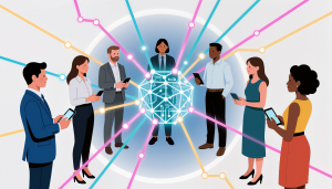 digital tools hr technology ai artificial intelligence teams connection communication